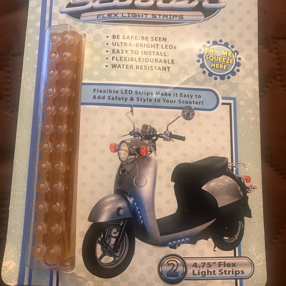New scooter flex light strips white LEDs